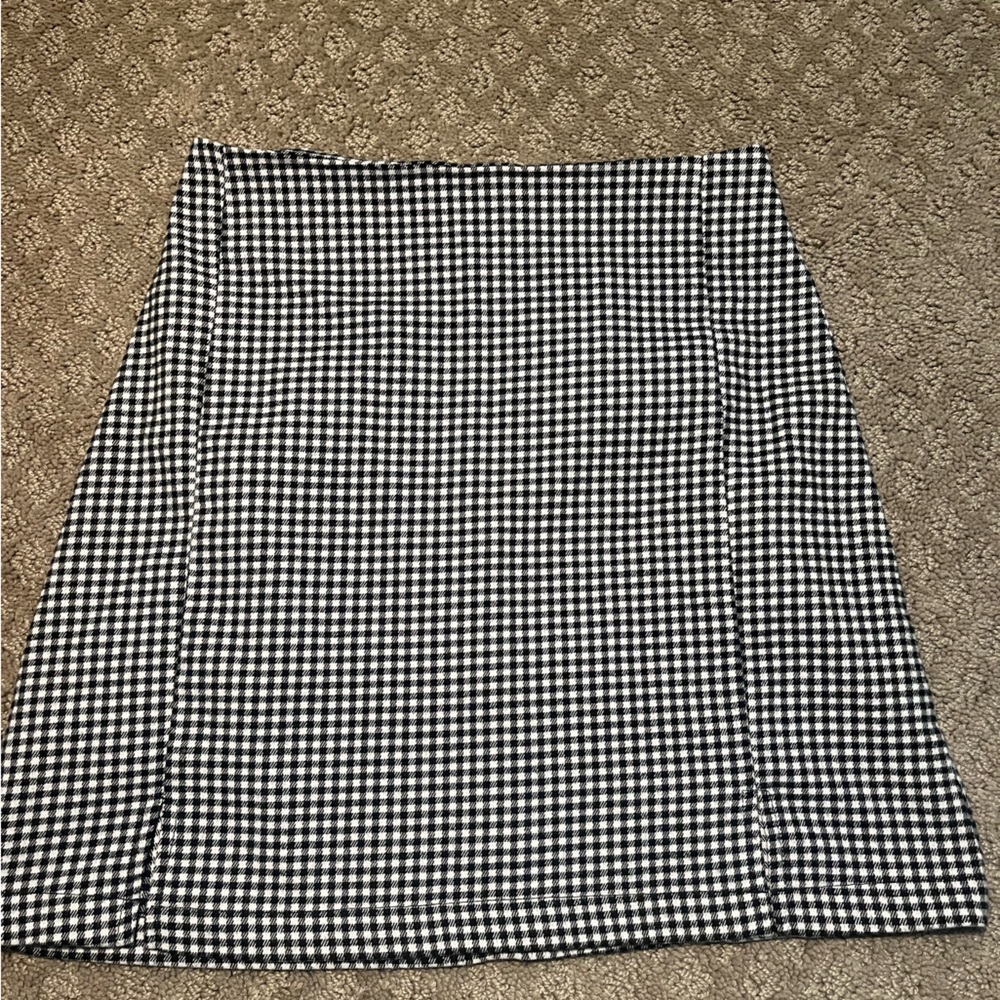 John Galt white and navy pencil skirt